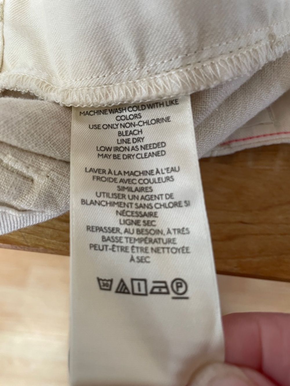 Anthropologie Pilcro Cargo Culottes Linen Blend Cream shorts women’s size 0 - Picture 10 of 15